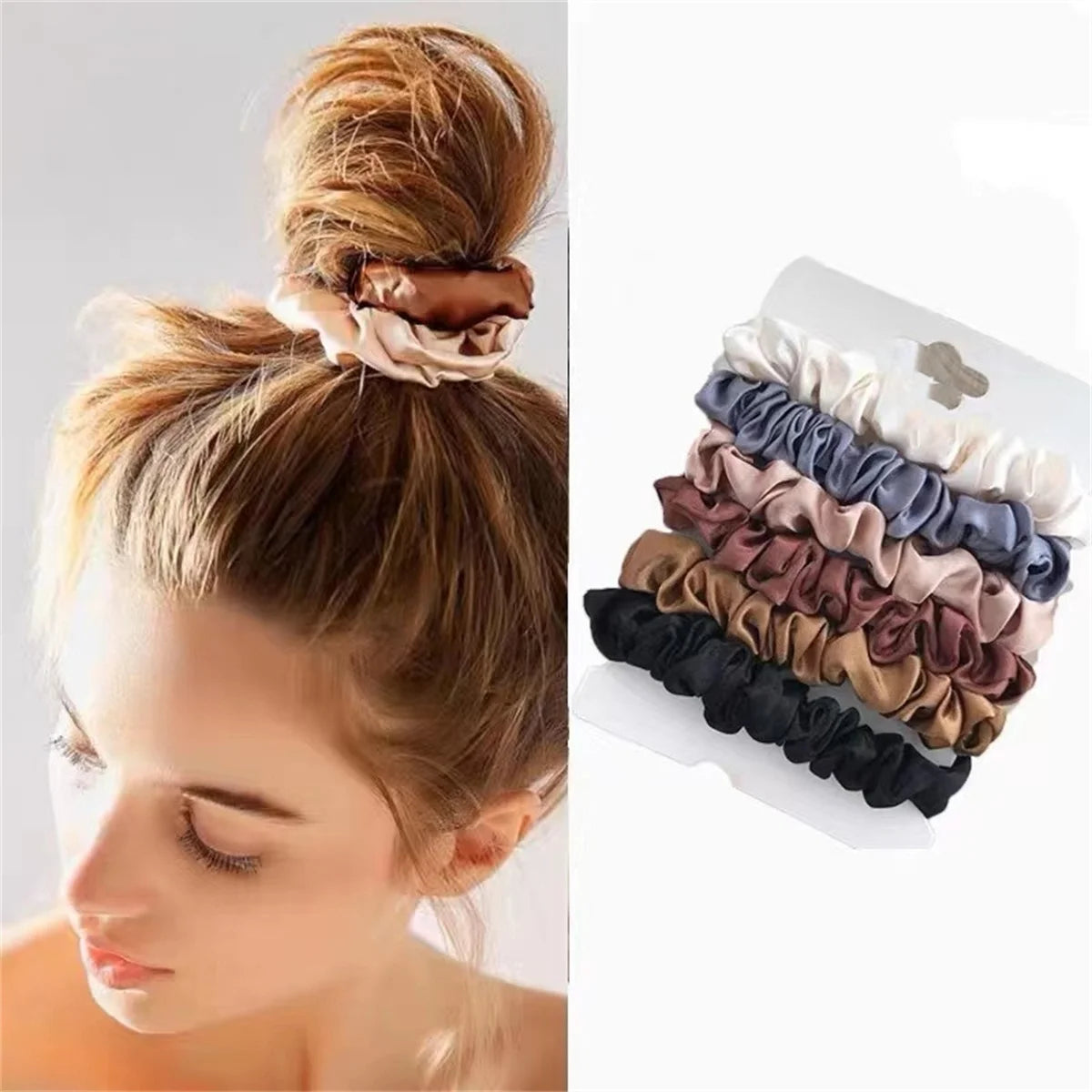 NoHeat Beauty™ Satin Scrunchie Set